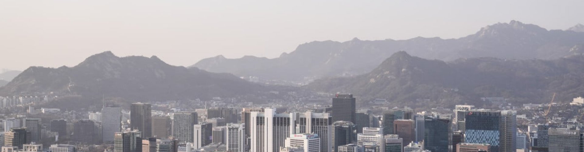 Seoul cityscape dining scene