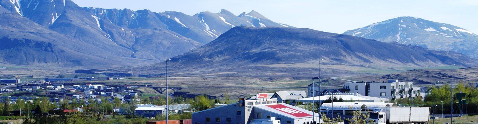 Scenic dining view in Mosfellsbær