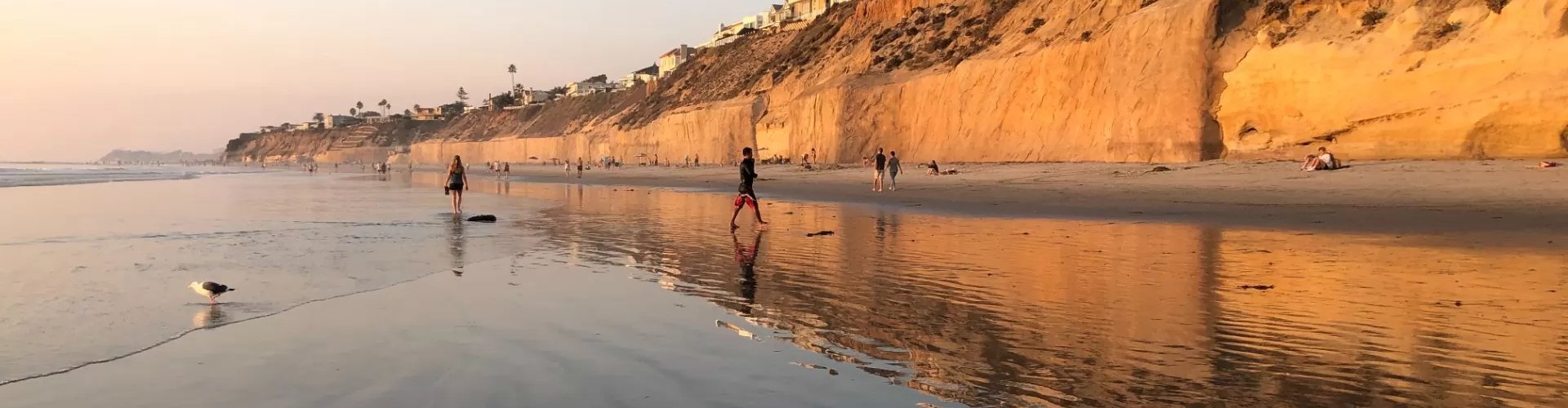 Scenic dining landscape of Solana Beach