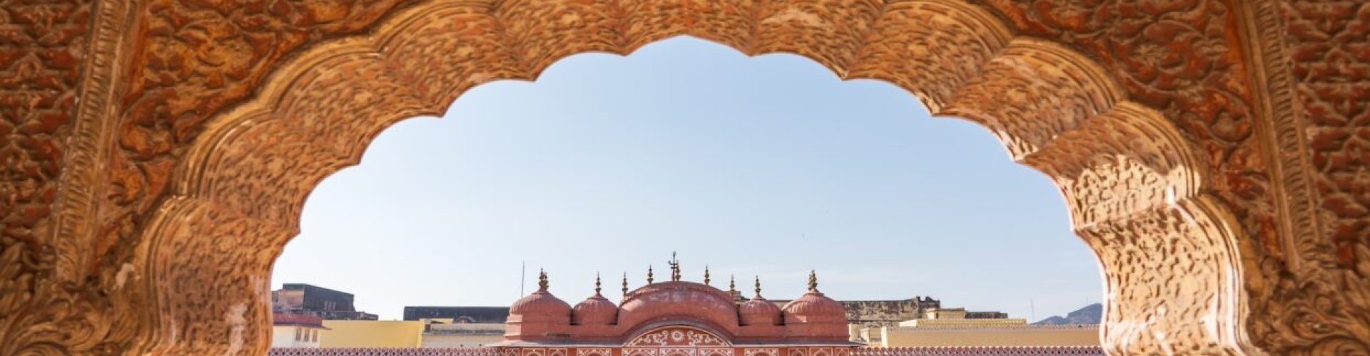 Beautiful landscape dining view Jaipur