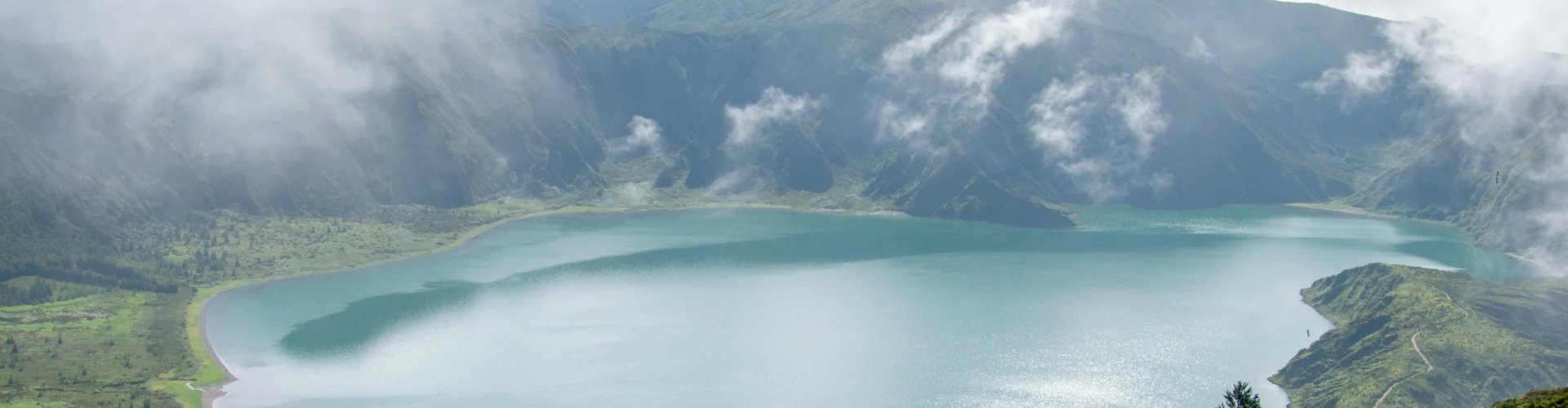 Scenic dining landscape in São Miguel