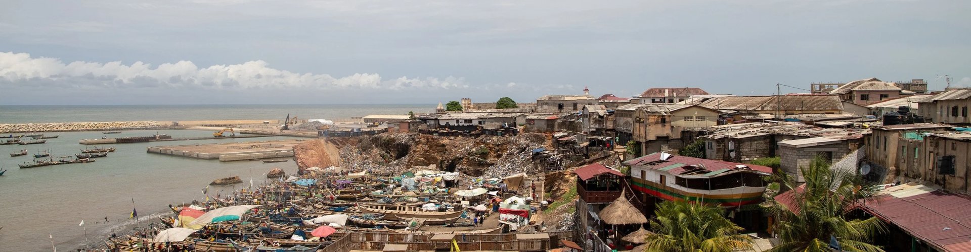 Dining scene in Accra, Ghana