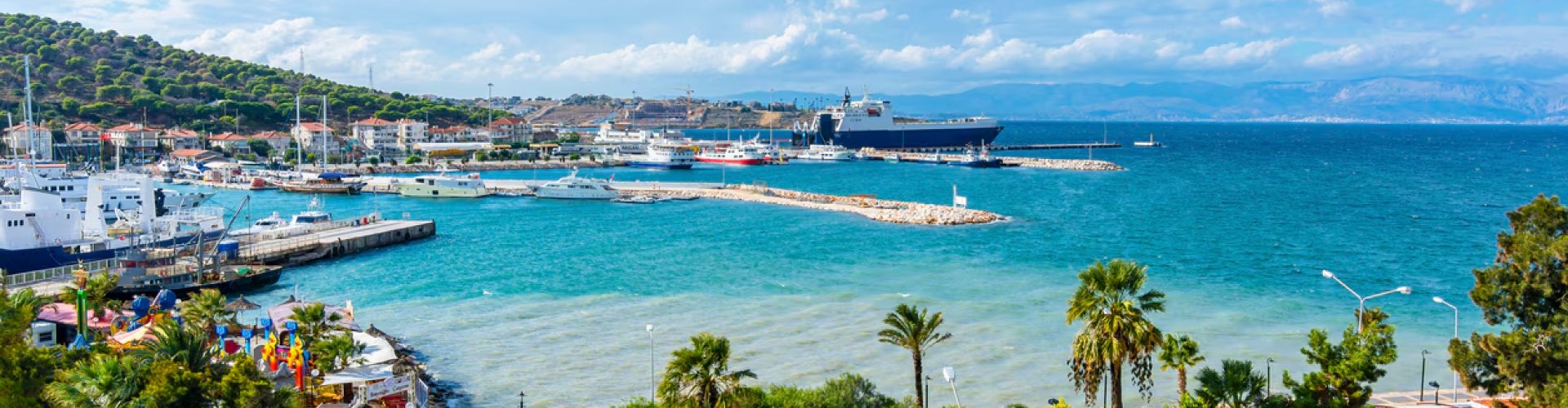 Sunset dining in Izmir, TR
