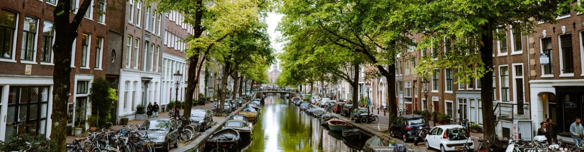 Scenic dining view in Amsterdam, NL