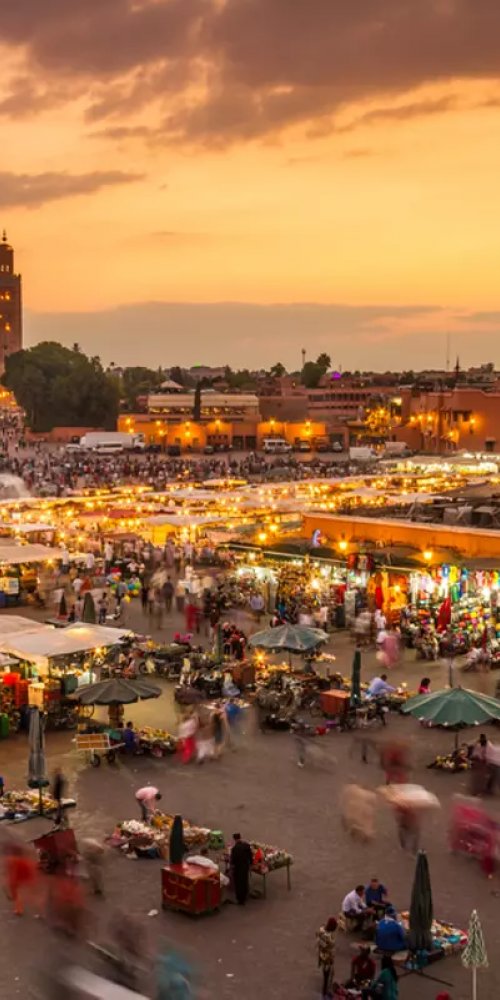Dining ambience in Marrakech, MA