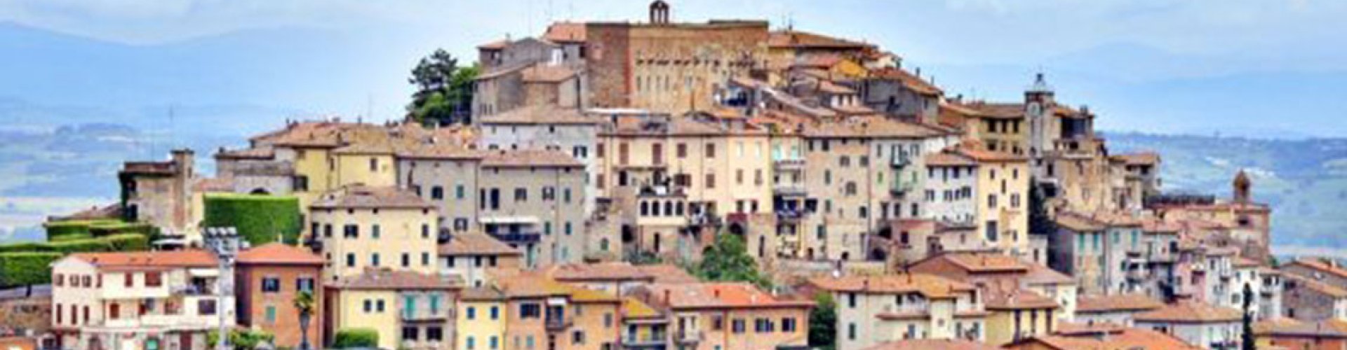 Scenic dining view in Chiusi, IT