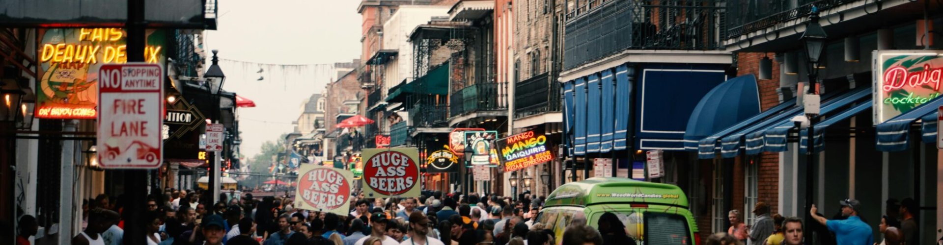 Sunset dining in New Orleans, LA, US